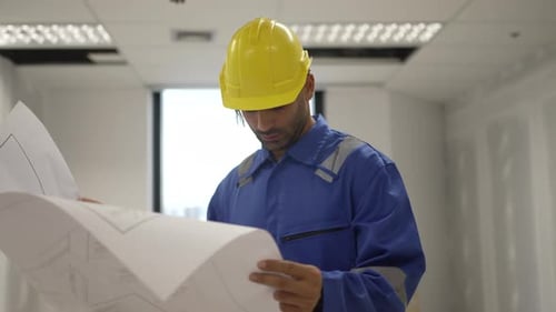 Engineer is working at tower.