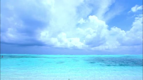 Blue Sky, beach, Clouds