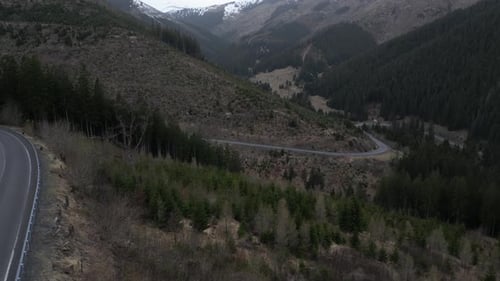Gorgeous Panoramic View of the Nature of Slovakia Roads in the Mountains