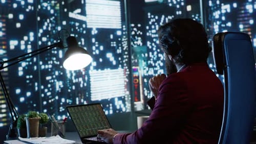 Finance Analyst Reviewing Company Financial History