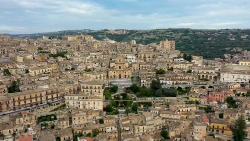 Duomo of San Giorgio in Modica, fine example of sicilian baroque art. Sicily, southern Italy. Modica