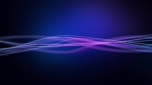 Animated Abstract Glowing Data Stream Lines Motion Background
