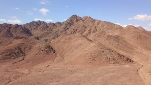 Dry desert landscape, Aerial view