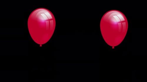 Animation des roten Ballons - Alpha 4K - Video - 2022