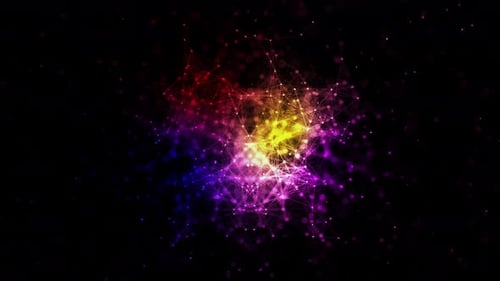 Flying Through Digital Data Tunnel Technology Network