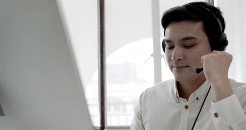 Productive business meeting professional interactions in an office environment