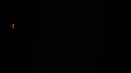 Bright Light With Circular Orange Lens Flare