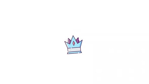 Modern Animated Crown Icon for Success and Celebration