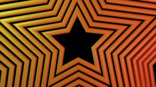 Abstract Gradient Star Tunnel Motion Background