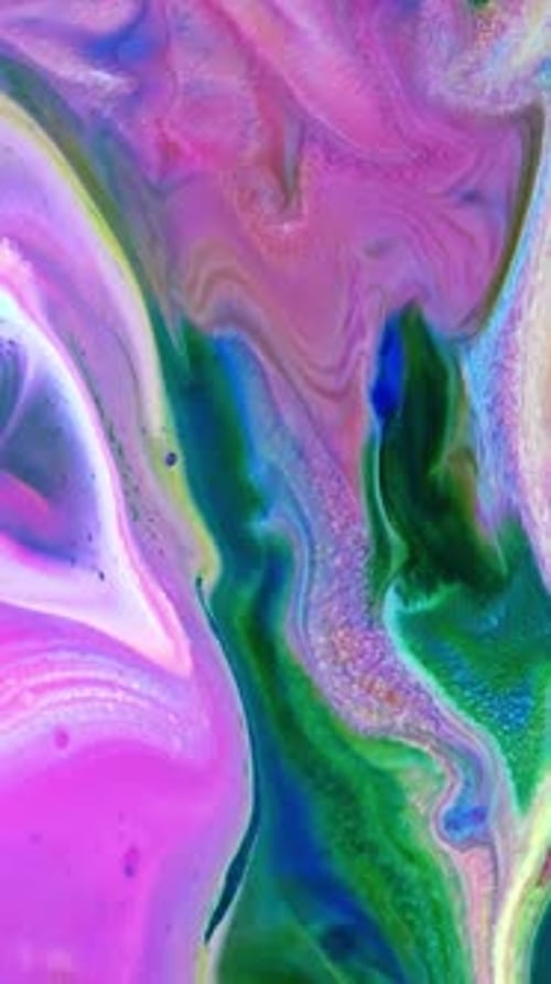 Une peinture imaginaire colorée verticale abstraite étend le fond 14