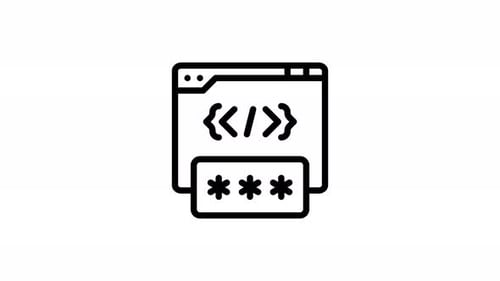 system logs line icon animation