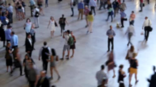 City People Traverse the Streets