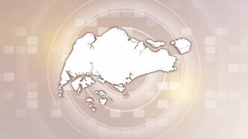 Animated Map Reveal of Singapore
