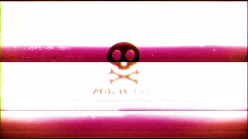 Pantalla de fondo de advertencia de malware para hackeo