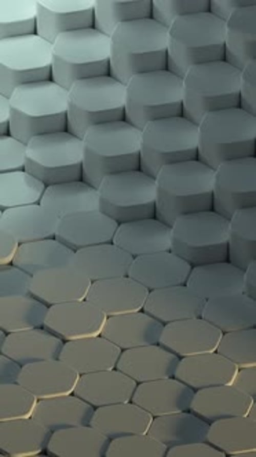 Sunset Hexagon Grid Loop