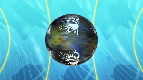 Dynamic Bowling Ball Rotation with Pin Graphics Animation