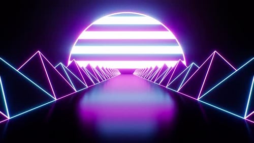 Synthwave Retro Sun