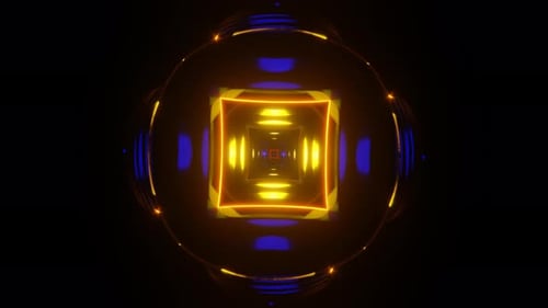 Rhythmic Neon Flashes Create a Vibrant Disco VJ Loop