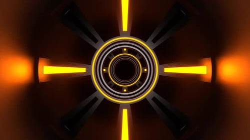 Orange Neon Light Ventilation Background Vj Loop In 4K
