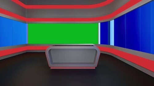 Loop de fundo do 3D Virtual News Studio Ab0011