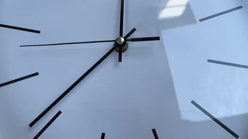 Clock's Second Hand Ticking Forward