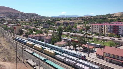 Aerial View Of Train Station And Divrigi District Center