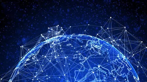 Global Technology Network Data Connection Computing