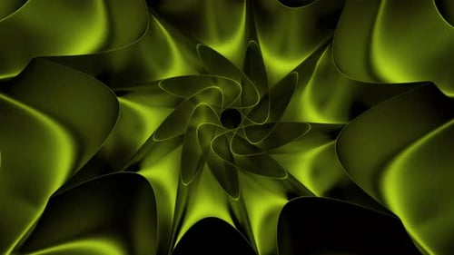 Green abstract spiral pattern