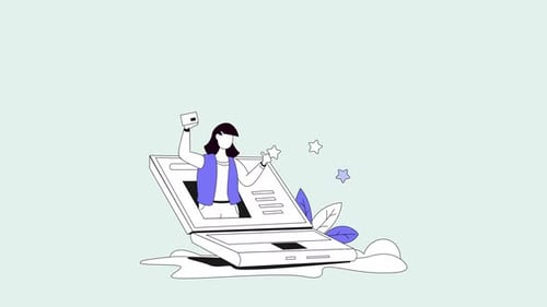 Digital Payment Success Character Animation