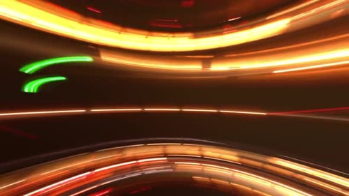 Abstract Neon Light Trails and Streaks Background Loop