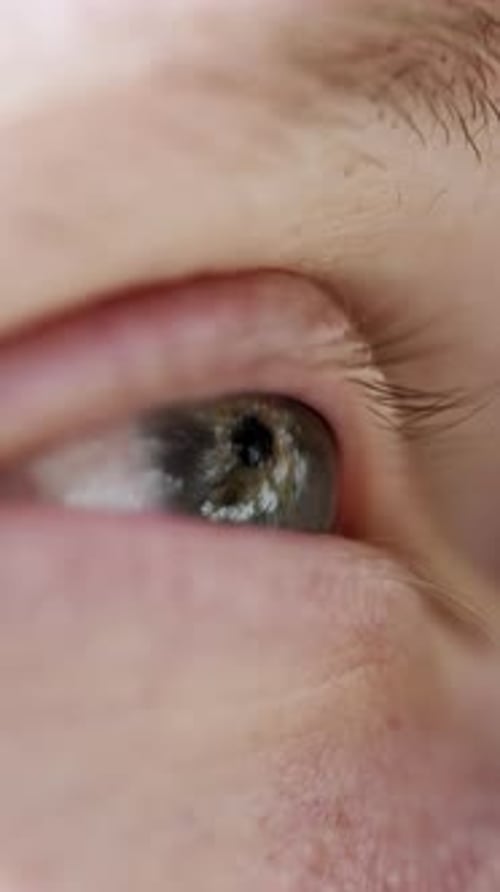 Detailed Close-up of a Human Eye
