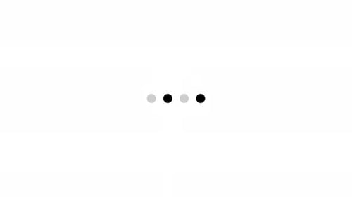 4 dots spinning between right and left