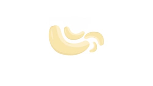 Animated Cashew Nuts Growing Loop