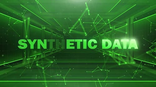 Concept d'avenir numérique de la technologie de l'IA et des données synthétiques