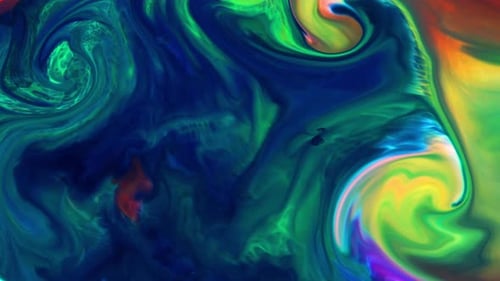 Vibrant Abstract Fluid Art Motion Background