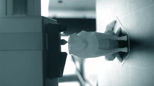 3D Printer Working 3d Printer 3d Printer Printing Object Molten Plastic Vertical