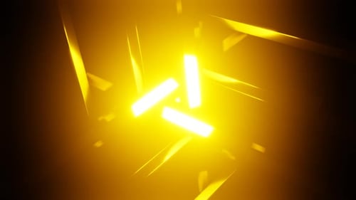 Fondo abstracto dinámico con luz de neón pulsante y geometría