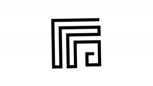 Geometric Line Art Drawing Logo Reveal Opener