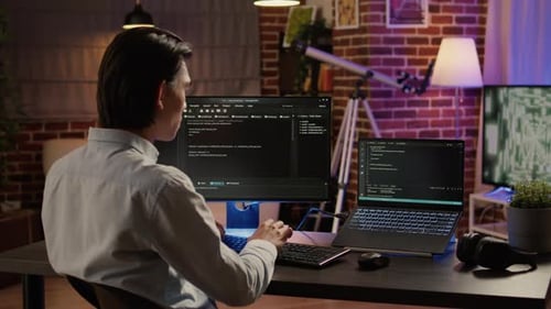 Programmiercode für asiatische Entwickler auf dem Firewall-Server