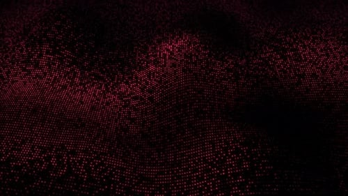 Ondas de partículas dinámicas digitales abstractas con luz, movimiento, luces, fondo, flujo de datos