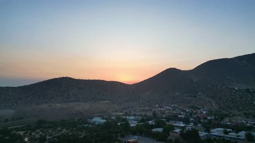 Sonnenaufgang in Santiago de Chile