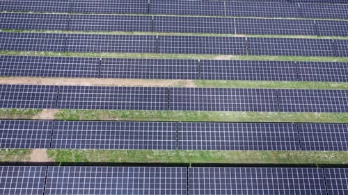 Solar panel fields