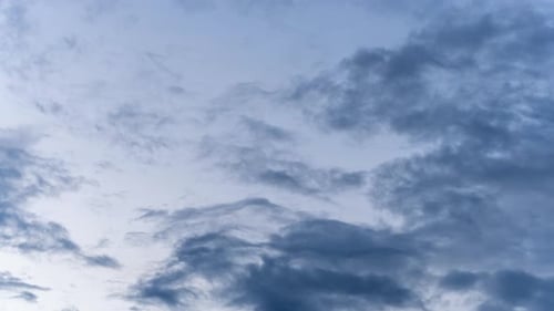 Dramatic Blue and Gray Clouds Time Lapse