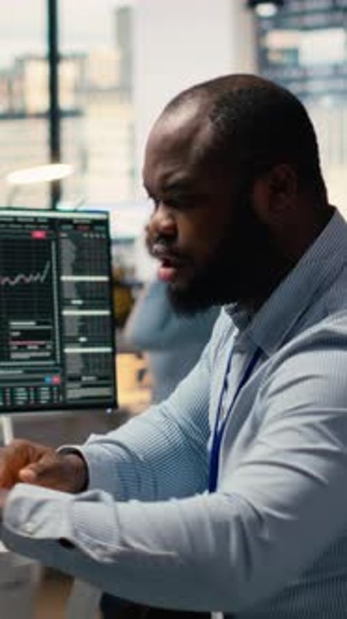 Vertical Video Proprietary Firm Coworkers Worried By Black Swan Event Causing Economic Turmoil