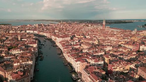 Aerial View of Venice Italy