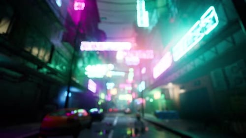 Bokeh City Lights Blurred Background Effect