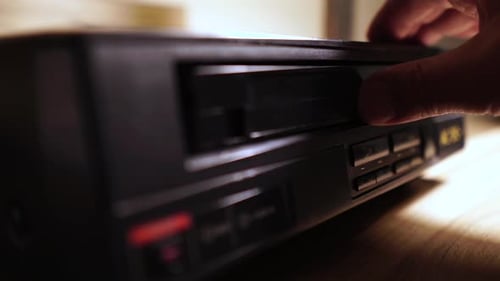 Inserting and Playing VHS Tape in VCR