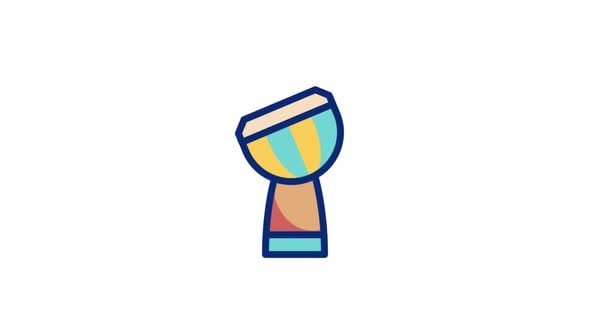 Djembe Animated Icons , Elements Motion Graphics ft. animation & big ...