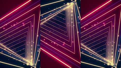 3D Sci-Fi Space Warp Tunnel