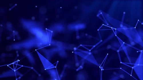 Abstract Blue Plexus Network Connection Background Loop